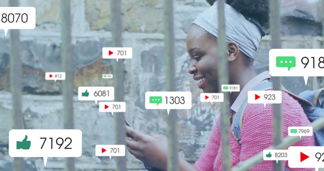 Social Media Engagement Concept with Active User Interaction