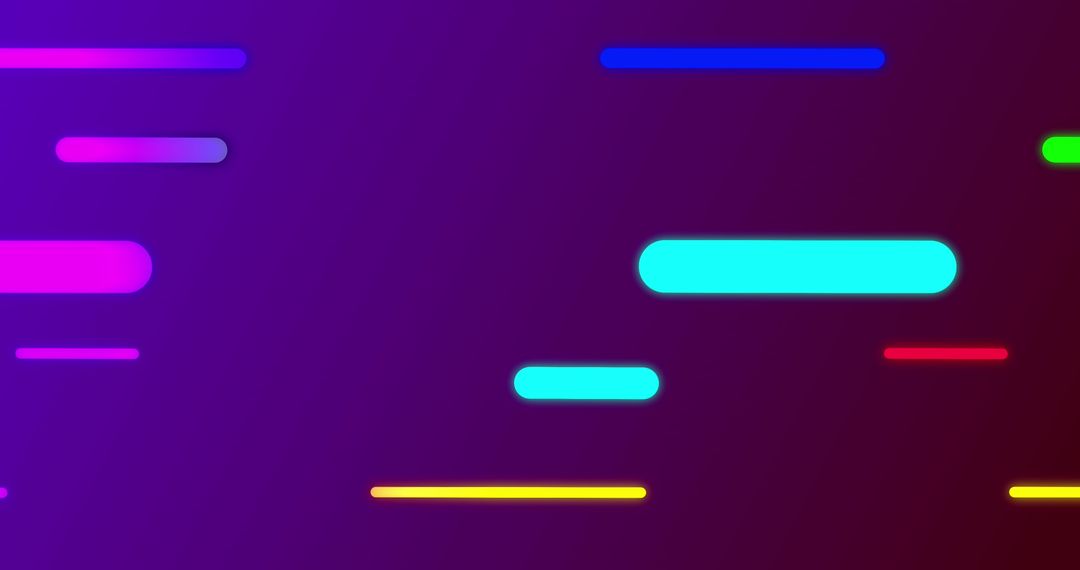 Vibrant Abstract with Neon Capsule Shapes