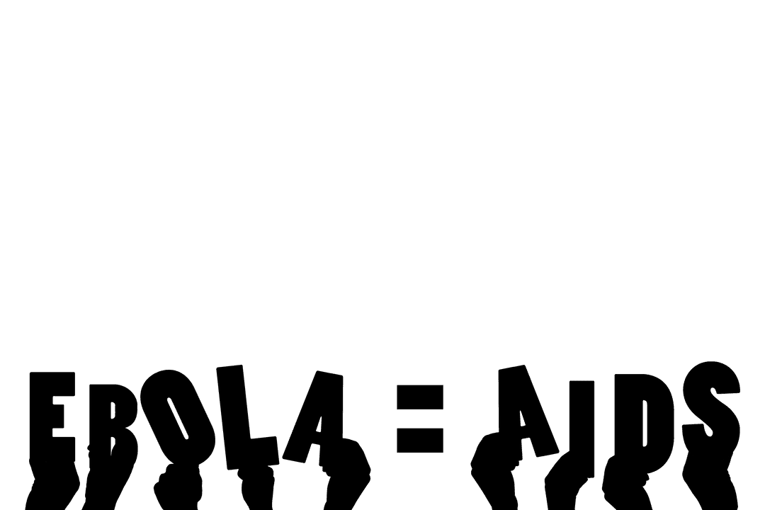 Ebola AIDS Medical Text on Transparent Background