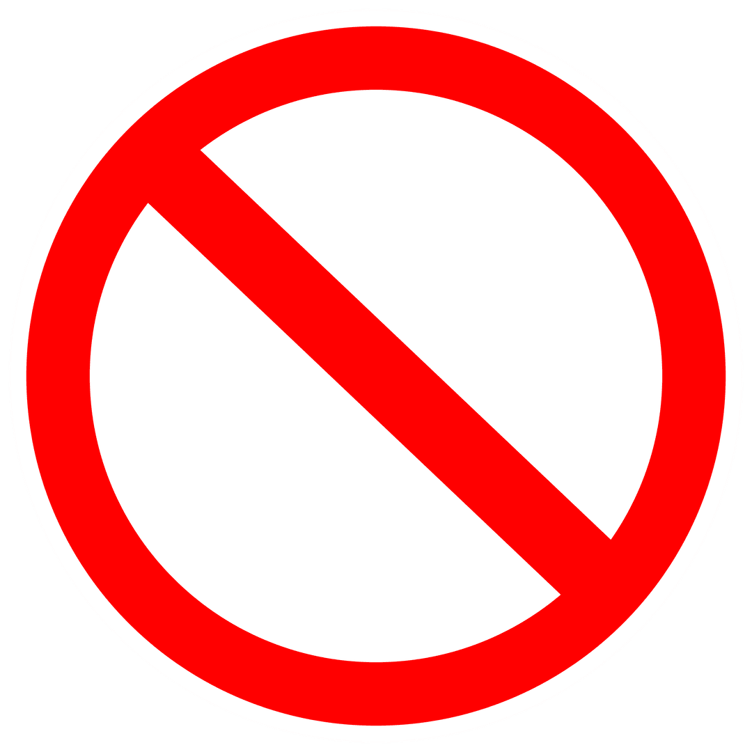 Transparent Prohibition Sign Symbol on Isolated Background - Download Free Stock Images Pikwizard.com