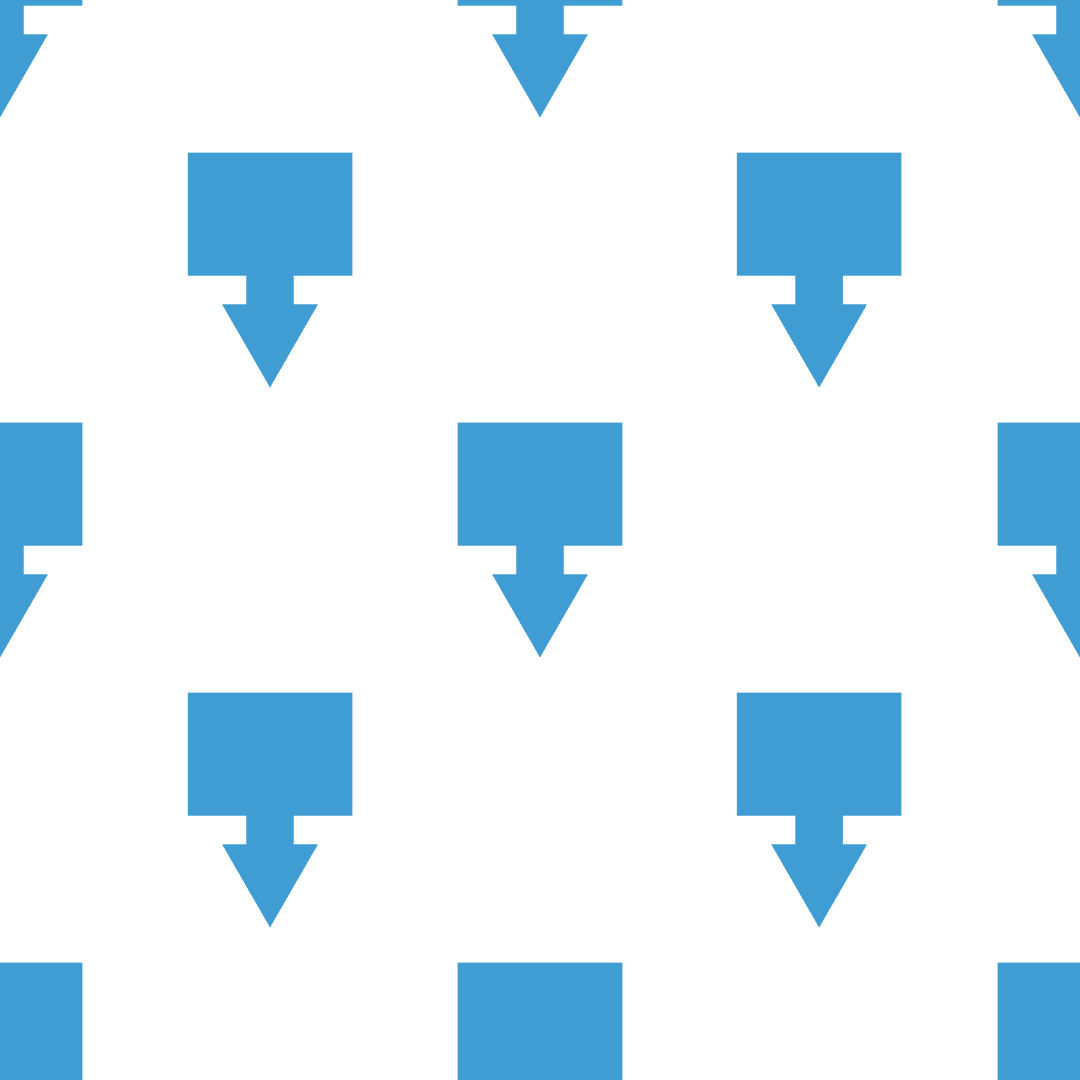 Seamless Blue Arrow Pattern on Transparent Background