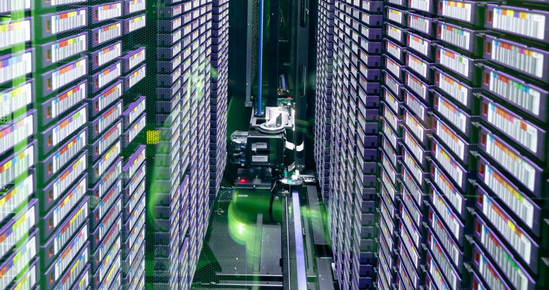 Robotic Arm in Automated Data Center Storage System