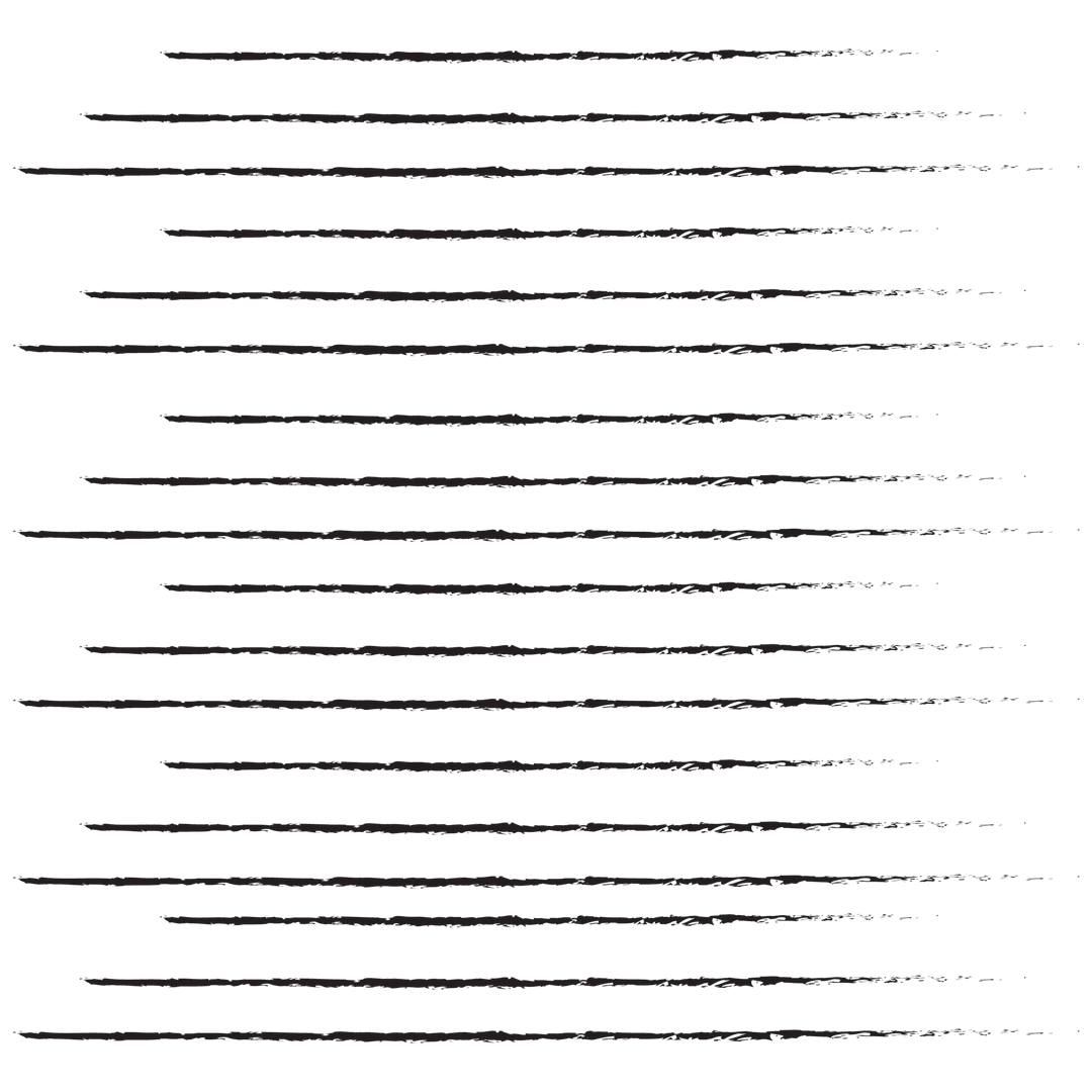 Black Linear Abstract Pattern on Transparent Background