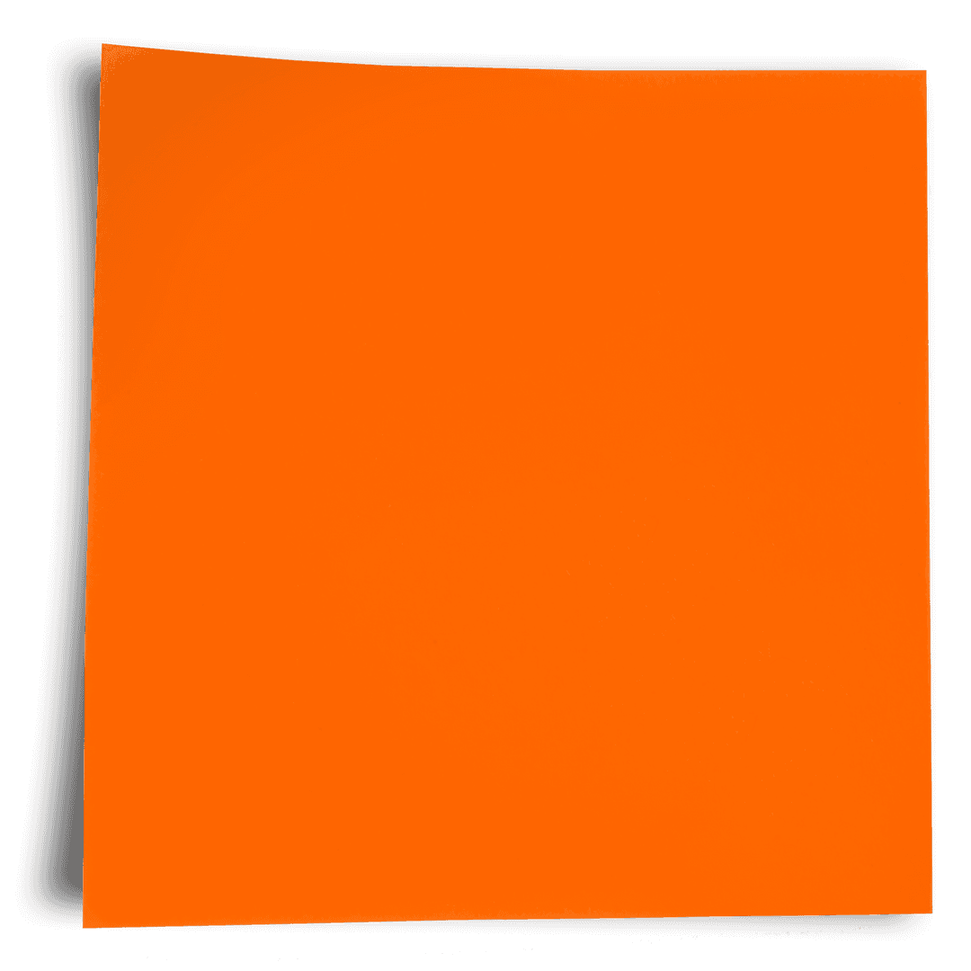 Red Square Sticky Note on Transparent Background