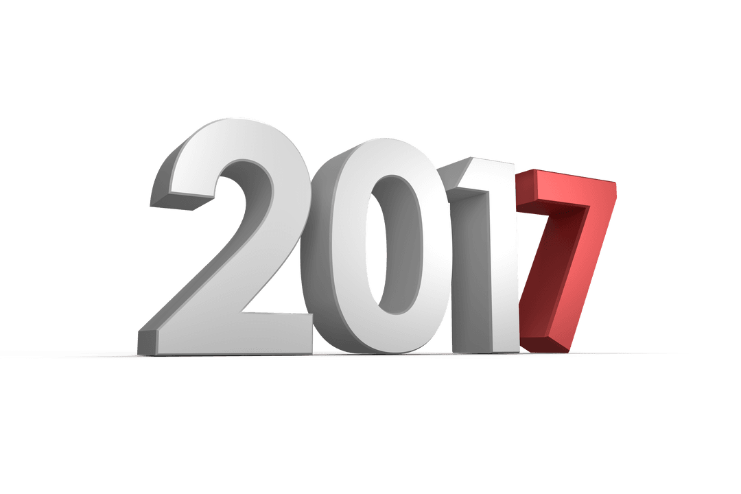 2017 Text Transparent Background New Year Celebration