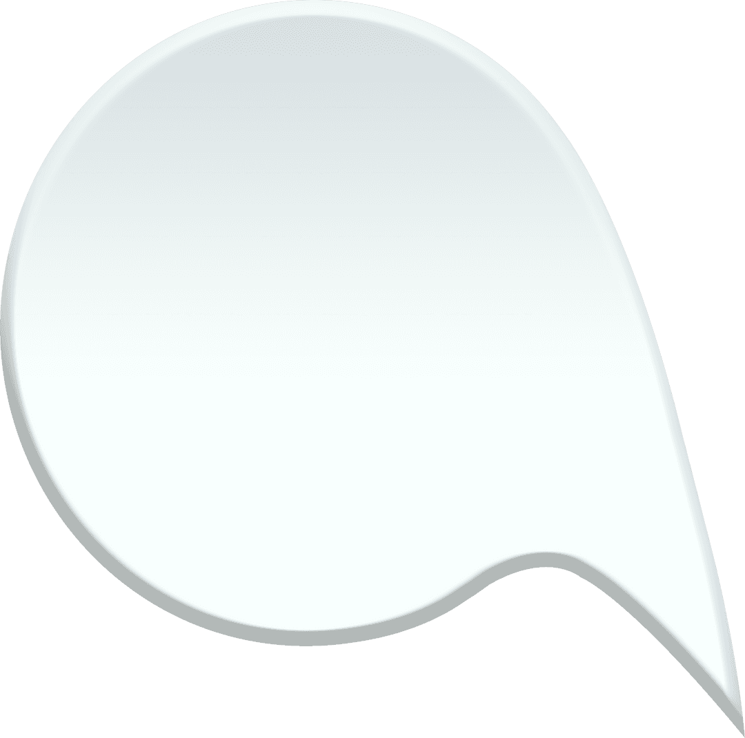Transparent Speech Bubble Illustration for Communication Layouts