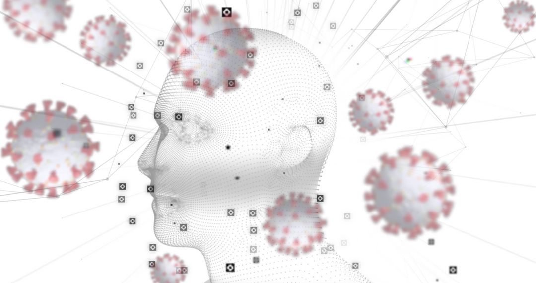 Digital Visualization of COVID-19 Impact on Human Brain