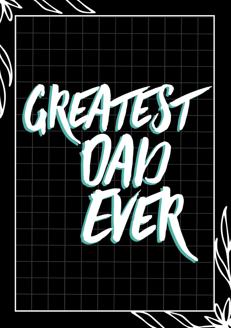 Celebrating Fatherhood with Bold Typography