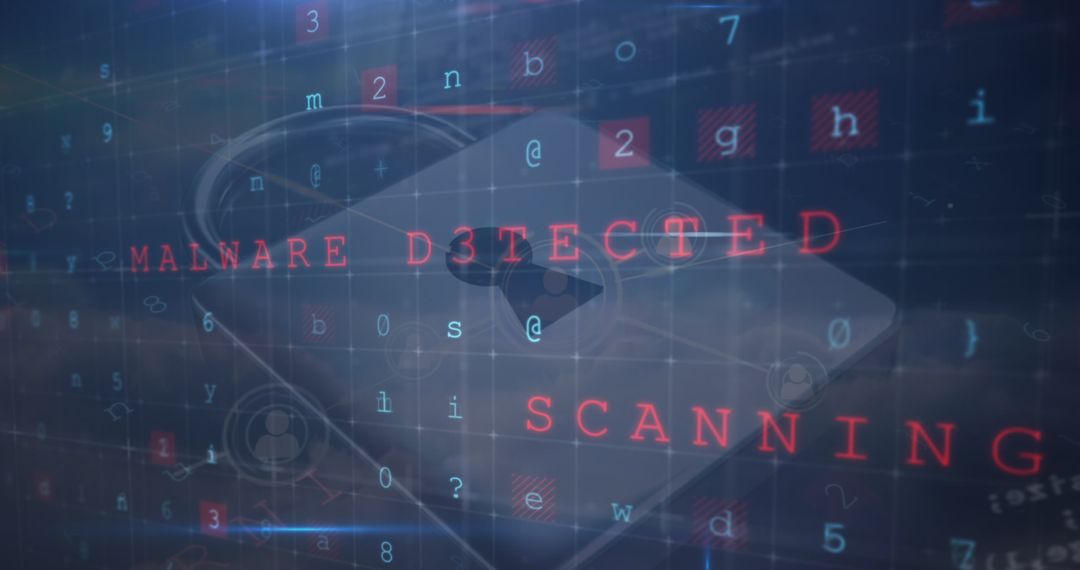 Digital Malware Detection Security Concept