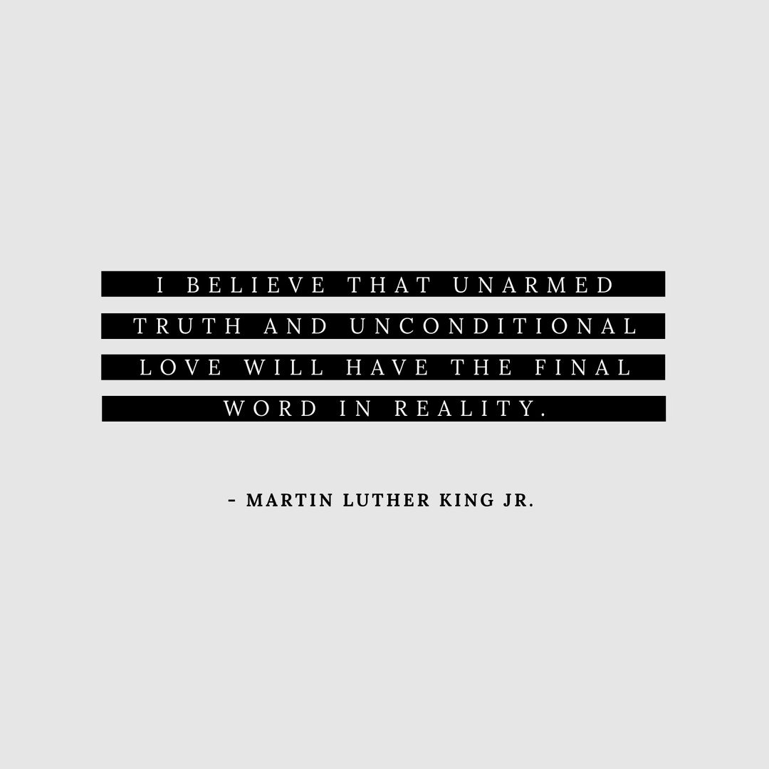 Inspirational Quote by Martin Luther King Jr. on White Background - Download Free Stock Templates Pikwizard.com