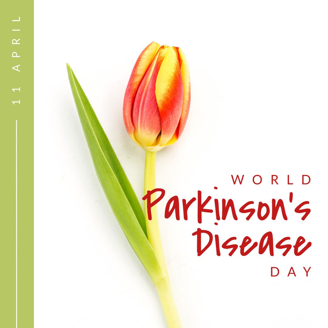 World Parkinson's Day Concept with Colorful Tulip