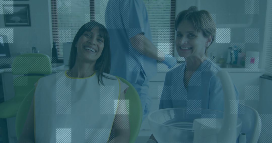 Dental Patient Smiling During Routine Check-Up in Modern Clinic