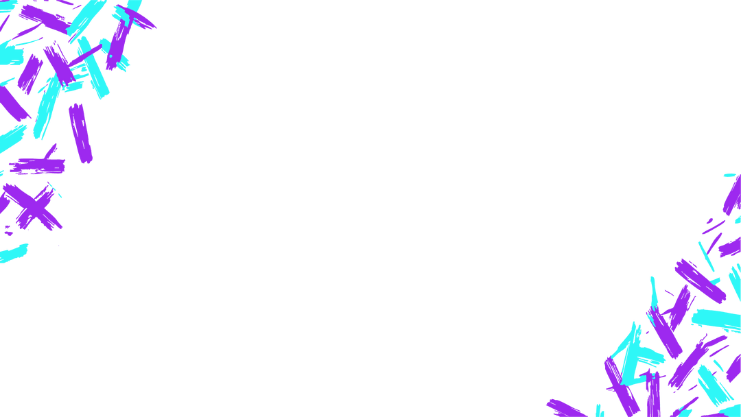 Colorful Confetti Border Decoration on Transparent Background