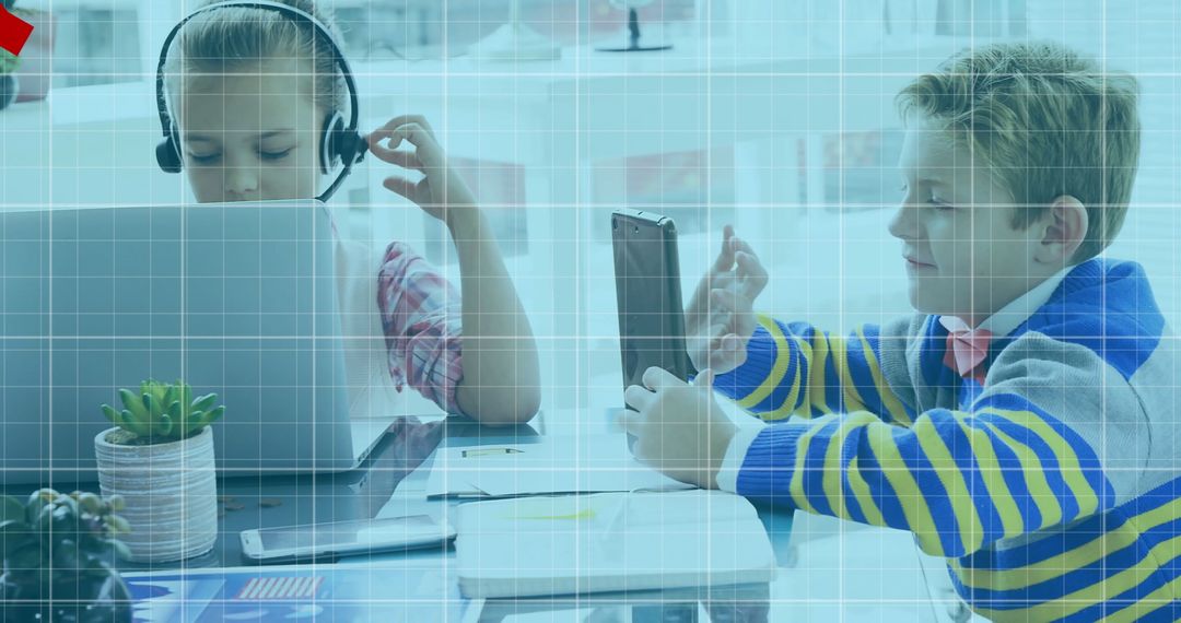 Children Navigating Technology and Declining Charts