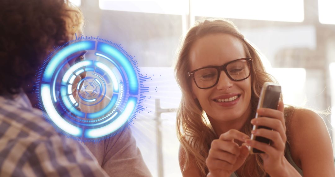 Futuristic Social Media Interaction Concept with Holographic Interface