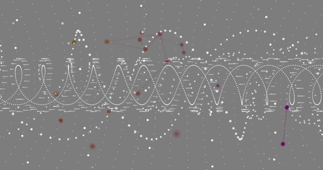 Abstract Digital Interface with Dynamic Shapes on Gray Background