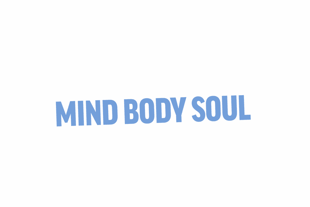 Mind Body Soul Text on Transparent Background Promoting Self-Care