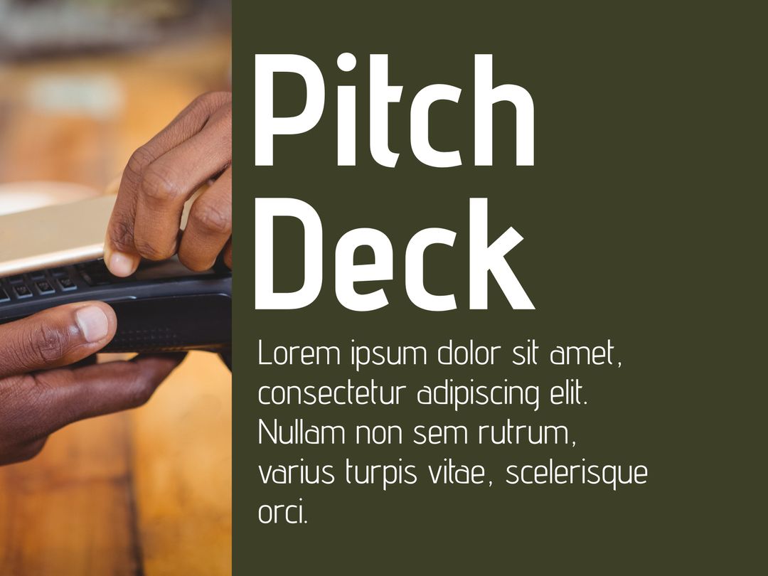 Professional Pitch Deck Presentation Template