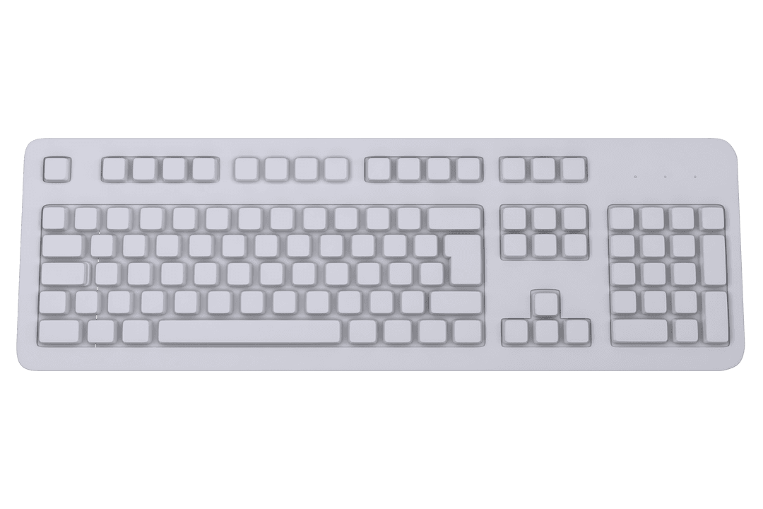 Digital Computer Keyboard Illustration on Transparent Background - Download Free Stock Images Pikwizard.com