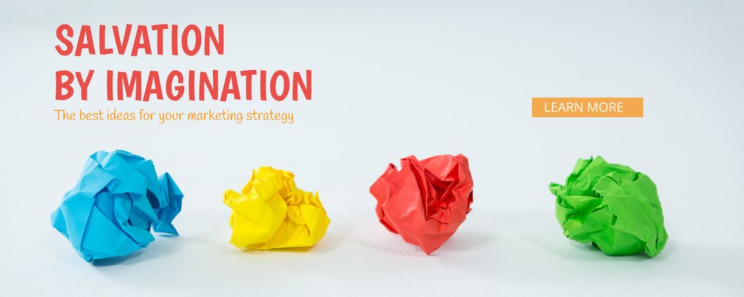 Crumpled Colorful Paper Inspiration for Creative Thinking and Innovation