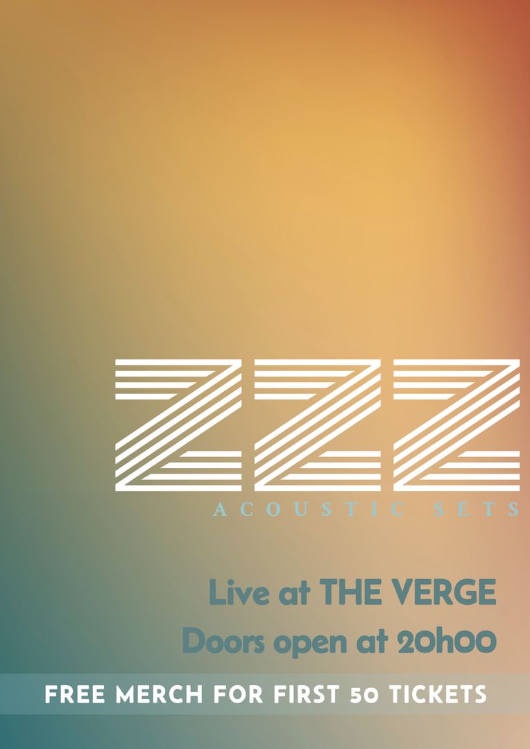 Minimalist Concert Poster With Gradient Background