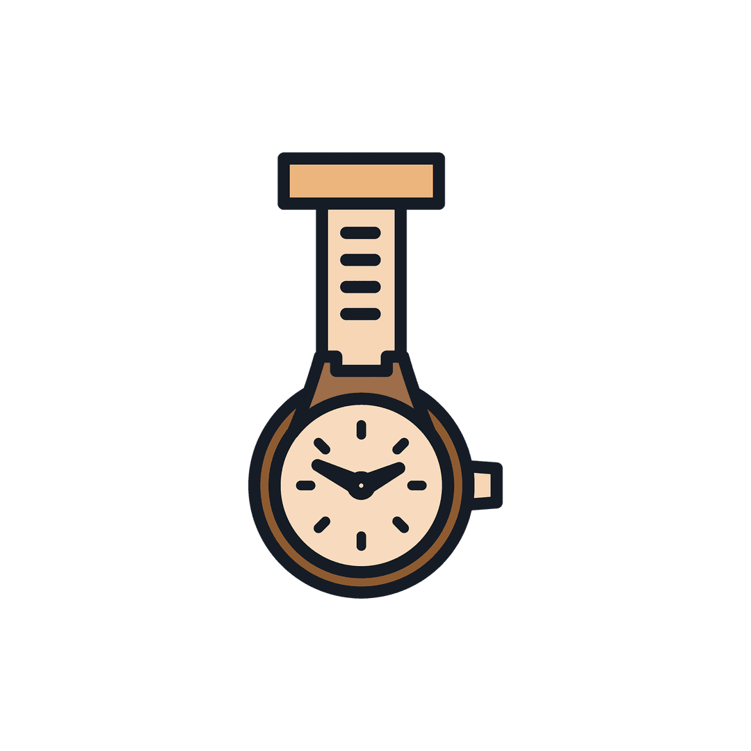 Vector Illustration of Watch Symbol on Transparent Background