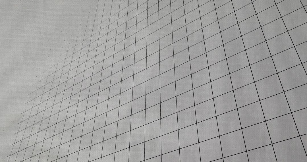 Abstract Grid Design with Black Lines on White Background