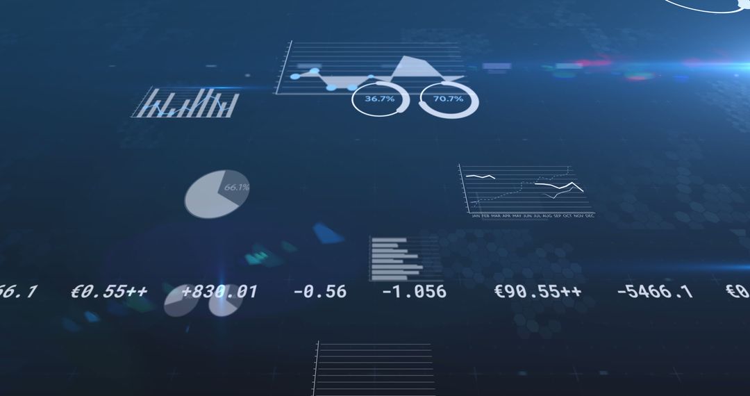 futuristic financial data display with dynamic graphs and charts - Free Images, Stock Photos and Pictures on Pikwizard.com