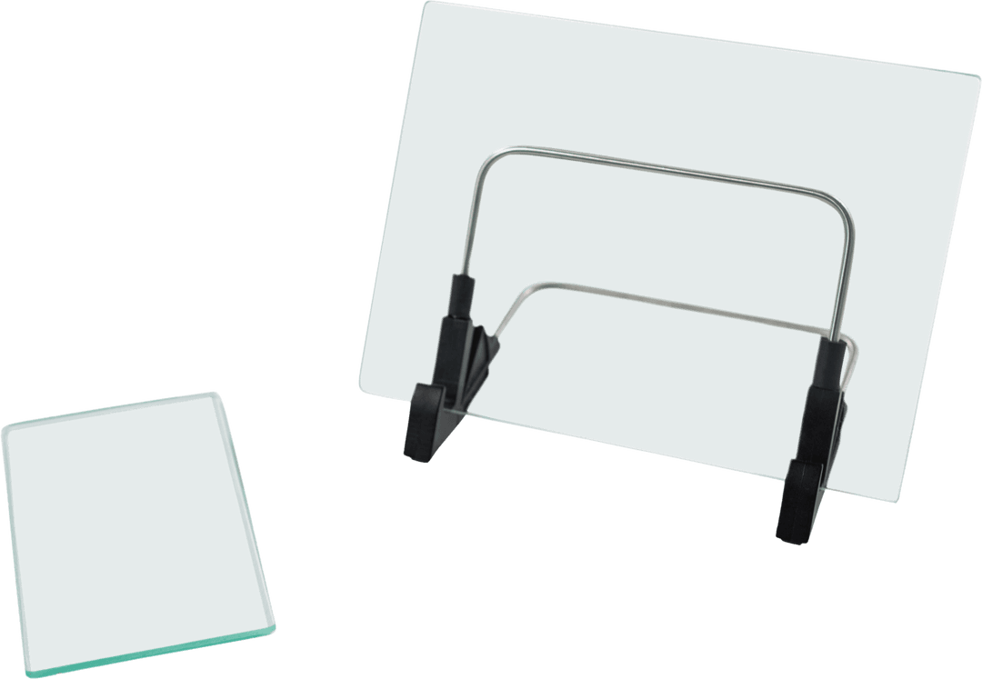 Transparent Glass Digital Tablet and Phone with Stand