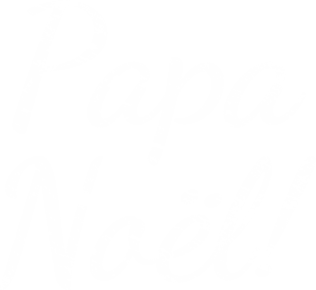 Festive Papa Noël Script Transparent Design