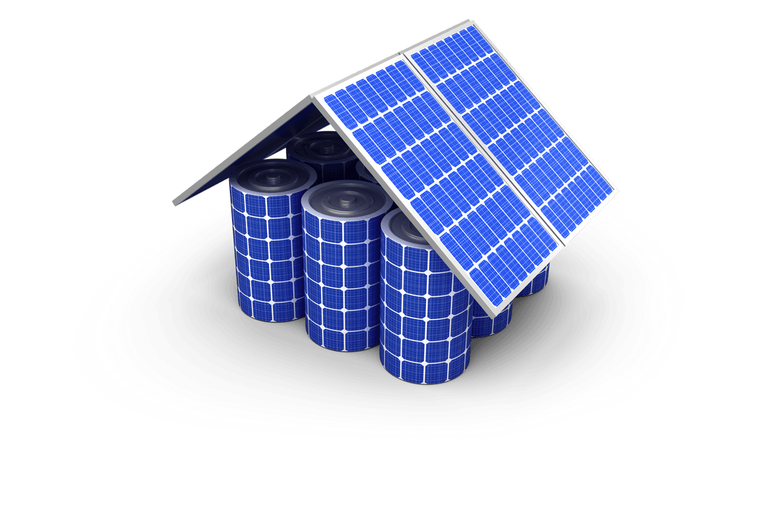 Transparent House Model Made of Solar Panels and Energy Cells