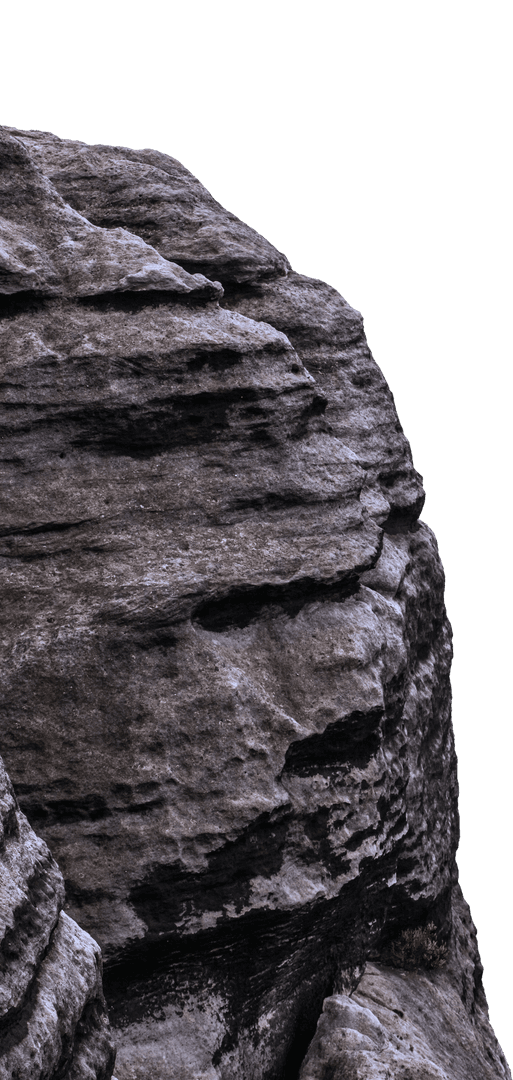 Textured Rocky Terrain Illustration on Transparent Background