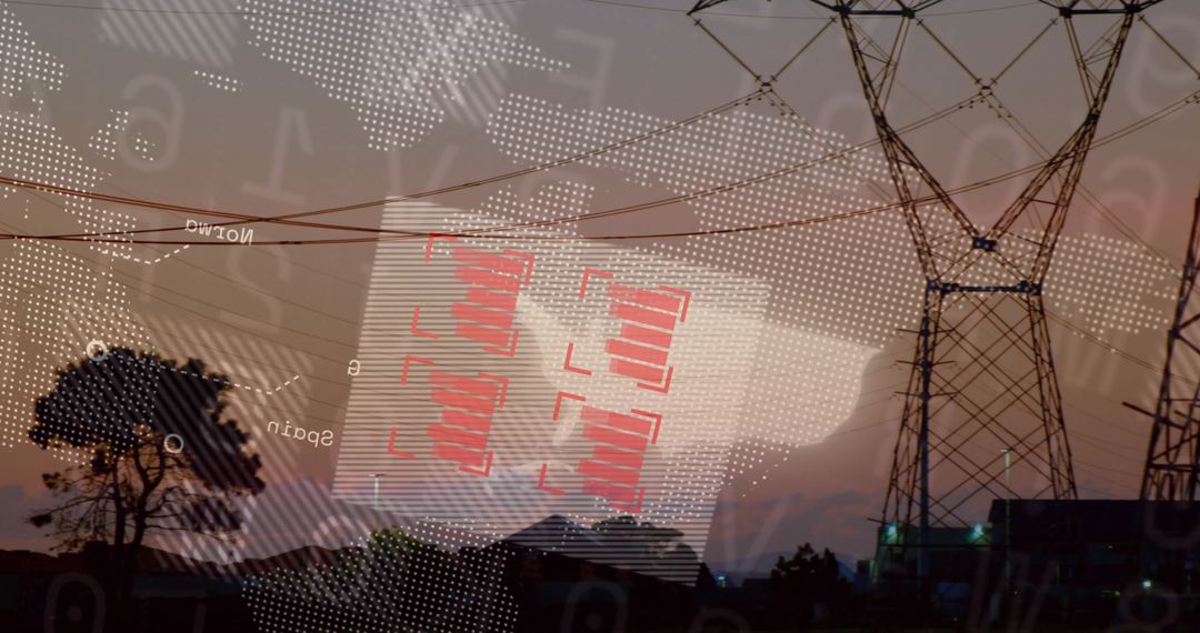 Power Transmission with Digital Overlay at Dusk
