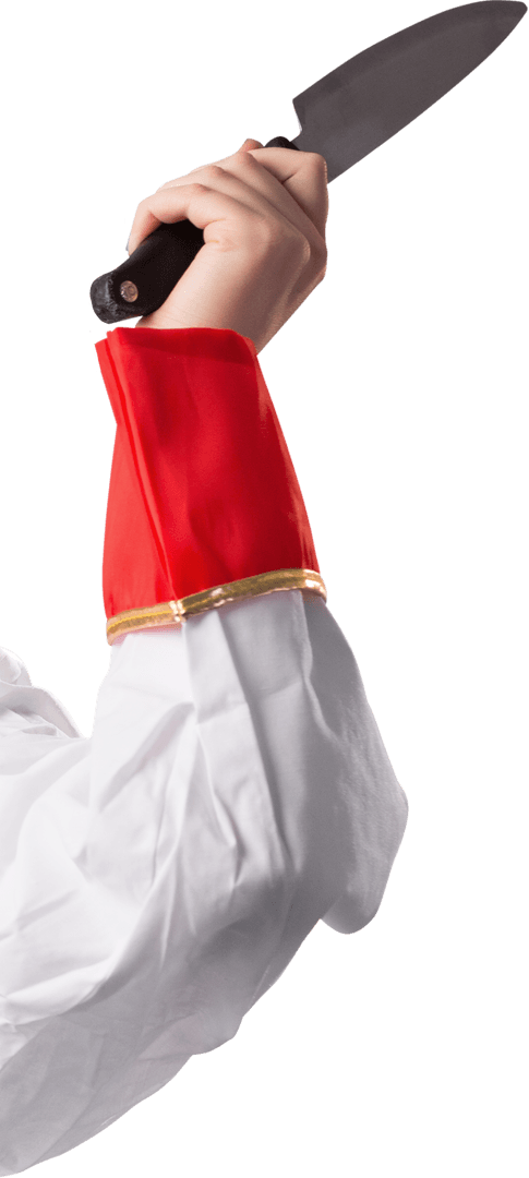 Transparent Chef Arm with Knife Display