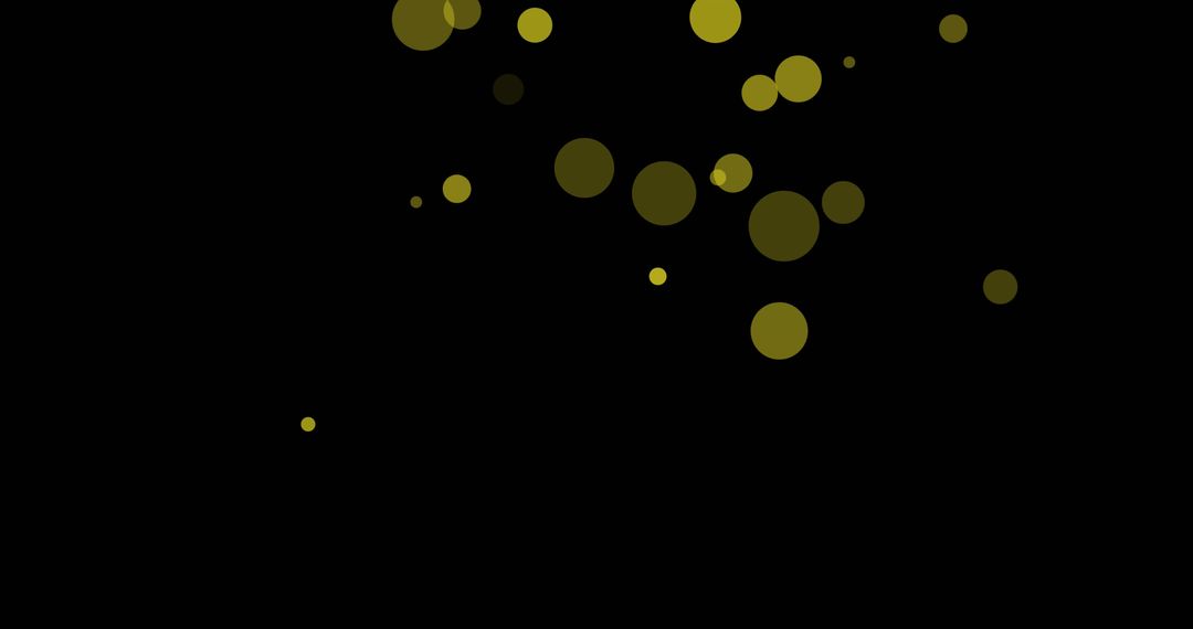 Sparkling Golden Bokeh on Dark Background