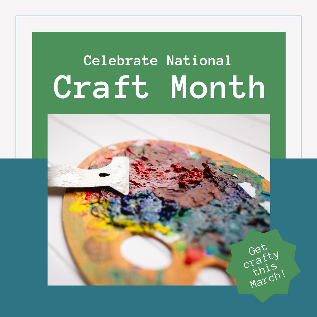 Celebrate National Craft Month with Colorful Painting Palette