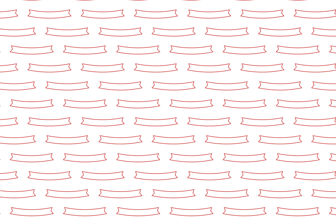 Seamless Red Banner Pattern on Transparent Background for Communication