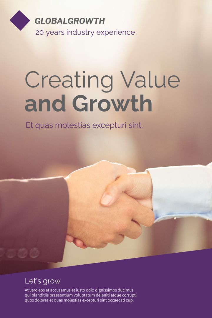 Corporate Partnership Success Handshake in Professional Setting