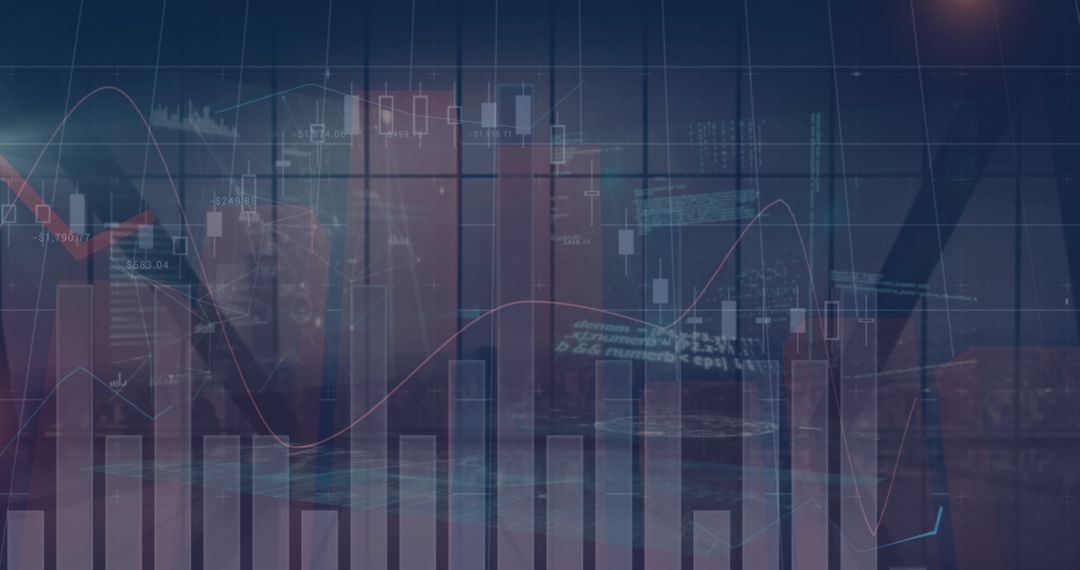 Financial Data Analysis with Cityscape Overlay