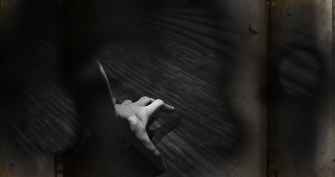 Creepy Hand Reaching Out from Darkness