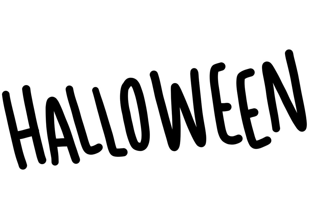 Bold Halloween Text Celebrating Spooky Festivity