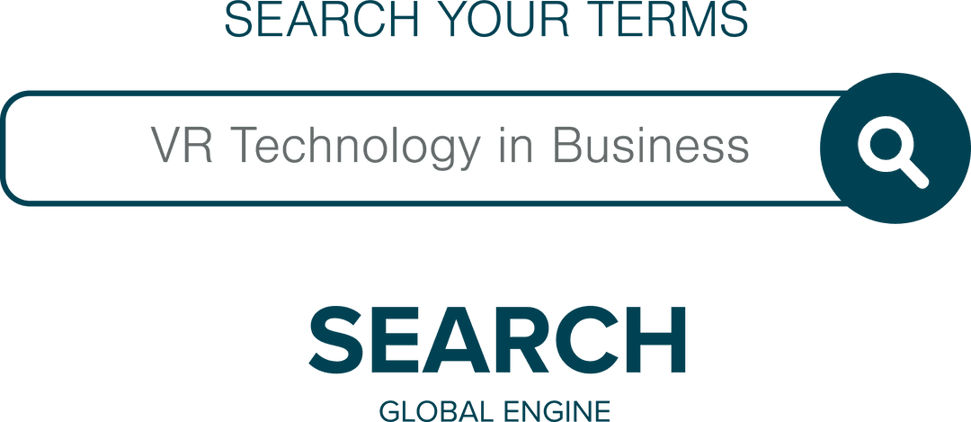 Transparent Search Bar Using Virtual Reality Business Terms