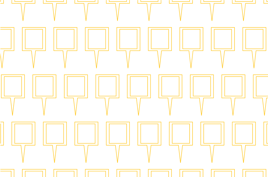 Seamless Yellow Pattern of Repetitive Shapes on Transparent Background