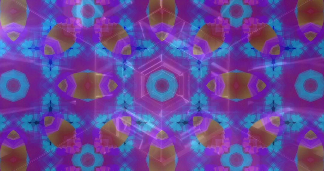 Vibrant Geometric Kaleidoscope of Colors