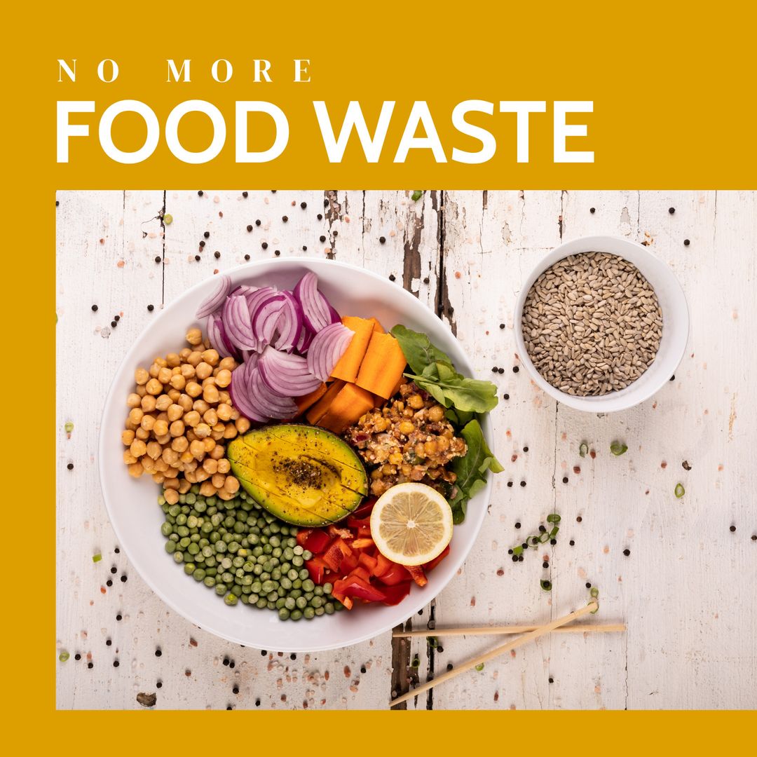 Promoting No More Food Waste with Colourful Salad Bowl