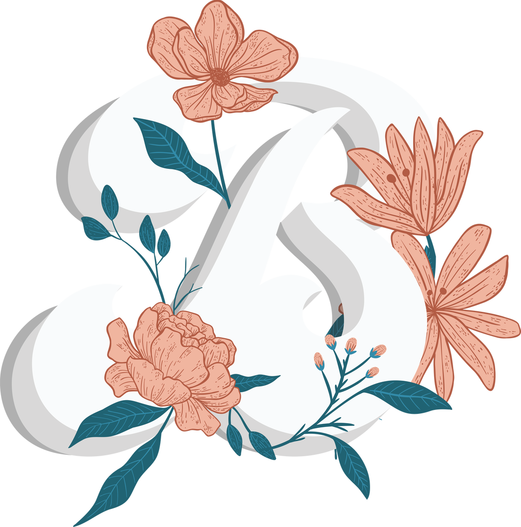 Elegant Transparent Ampersand with Floral Details on Isolated Background - Download Free Stock Images Pikwizard.com