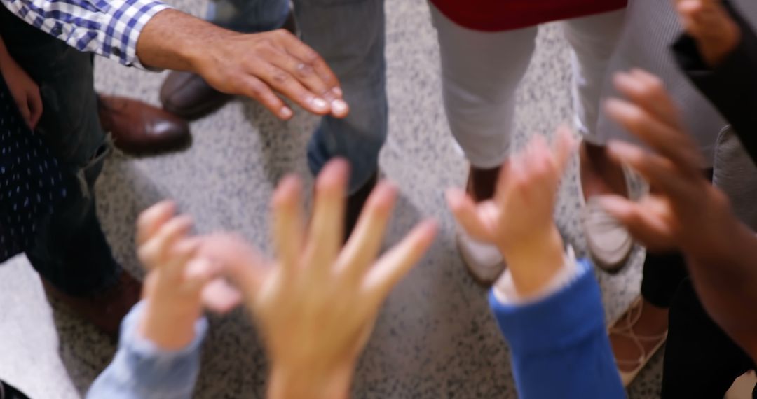 Diverse Team Joining Hands in Circle for Unity - Free Images, Stock Photos and Pictures on Pikwizard.com