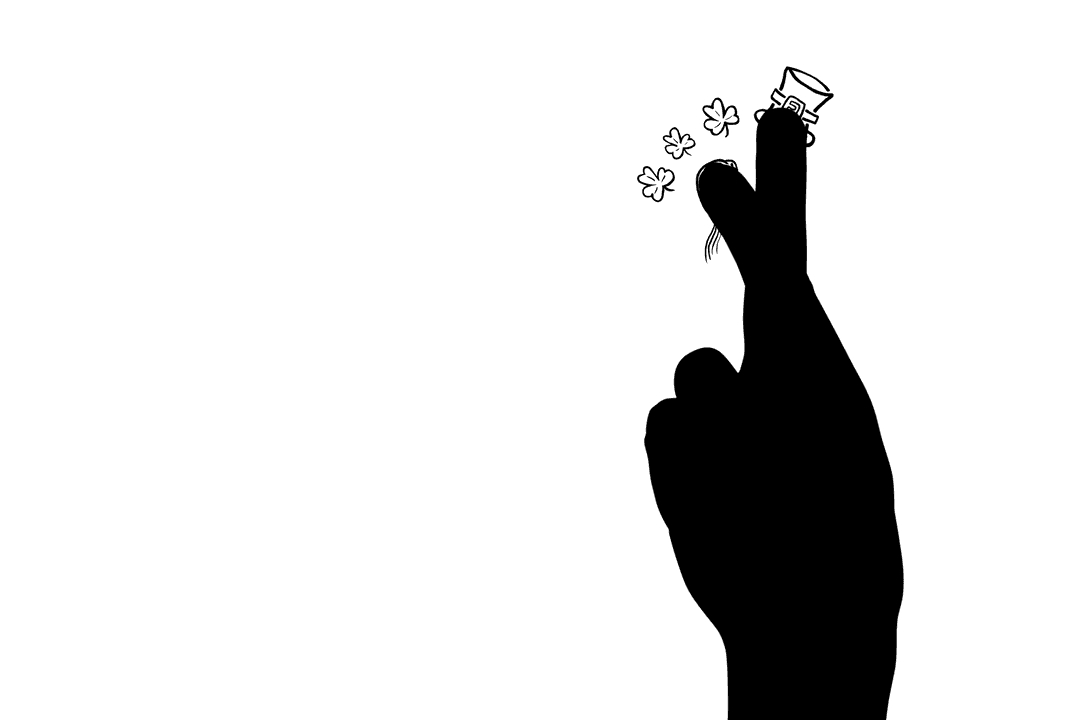 Transparent Silhouette Loving Hands on Heart Background