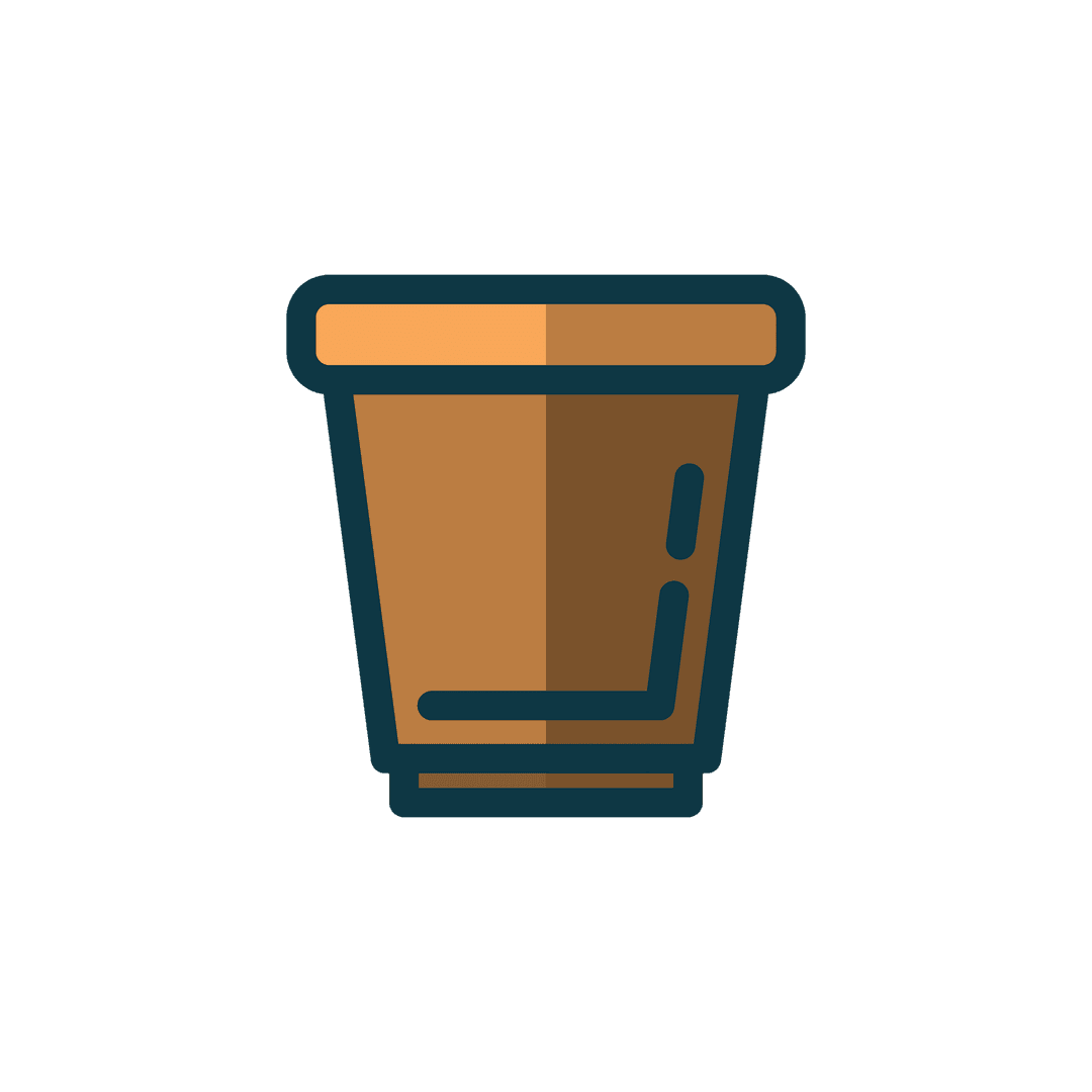Coffee Cup Icon on Transparent Vector Background