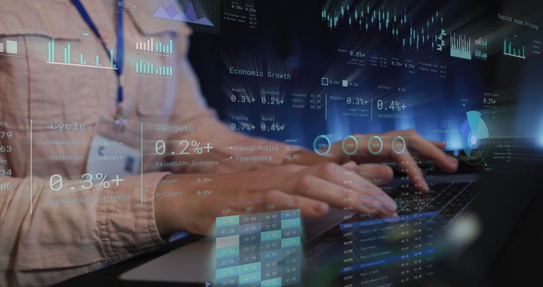 Professional Analyzing Complex Data on Laptop